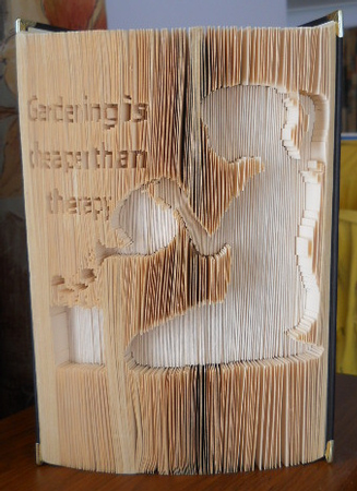 Garden therapy book folding pattern by Gail Pennycuick