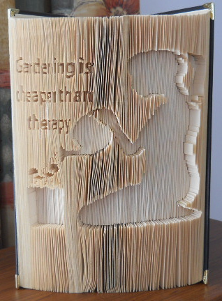 Garden therapy book folding pattern by Gail Pennycuick