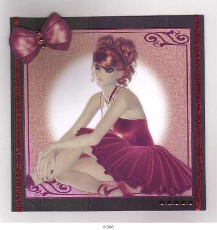 Beautiful Ballerina 8x8 Topper and Extras by Gail Pennycuick