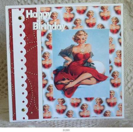 A4 Pin Up Girl 1 by Gail Pennycuick