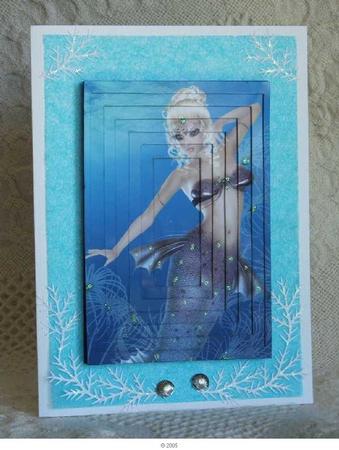 Graceful Mermaid A4 Tunnel Card Kit by Gail Pennycuick