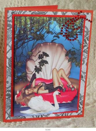 Far Away Places Wavy Edge Corner Side Stacker by Gail Pennycuick