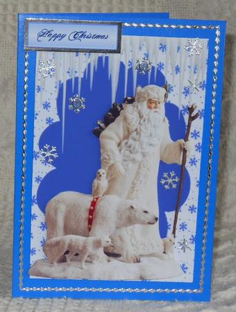 Vintage Santa with Animals by Gail Pennycuick