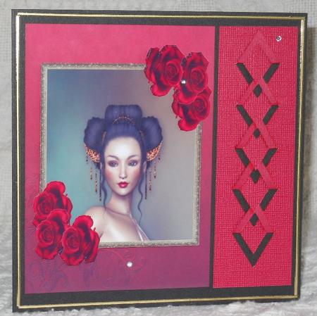 A4 Oriental Rose Beauty by Gail Pennycuick