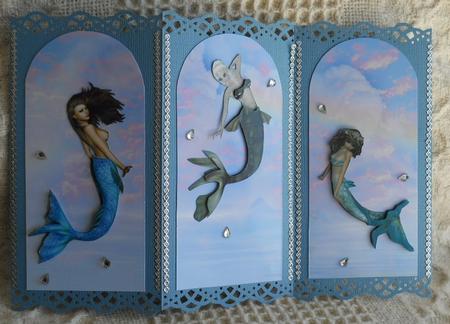 Fantasy Sky Tri Fold by Gail Pennycuick