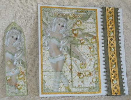 Fairy Fantasy Bubbles and Lace Bookmark Keepsake by Gail Pennycuick