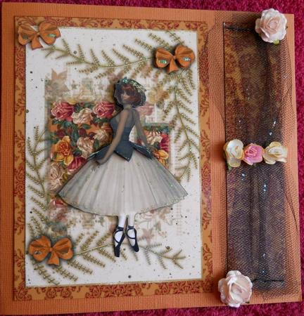 Flower Dancer Card Front 2 by Gail Pennycuick