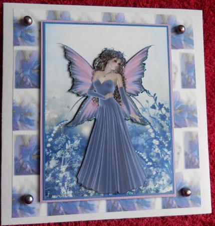 Lilac Flower Backing Paper by Gail Pennycuick