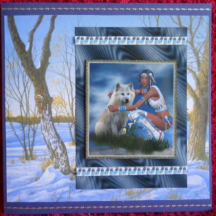 A4 Squaw and Wolf by Gail Pennycuick