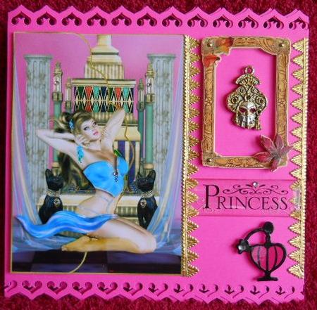 Cleo Envelope Card with 3D Elements by Gail Pennycuick