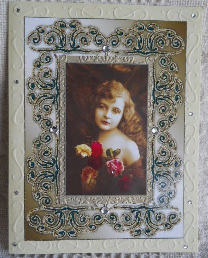 Entering Fairyland Blank Card Base 3 by Gail Pennycuick