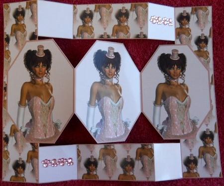 Beauty in Pink 3 Panel Pop Up by Gail Pennycuick