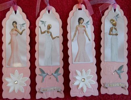 Beautiful Ladies with Silver Humming Birds, Bookmarks by Gail Pennycuick
