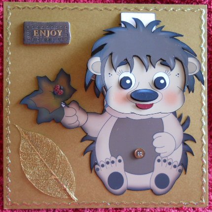 Hedgehog Flip-up Card by Gail Pennycuick