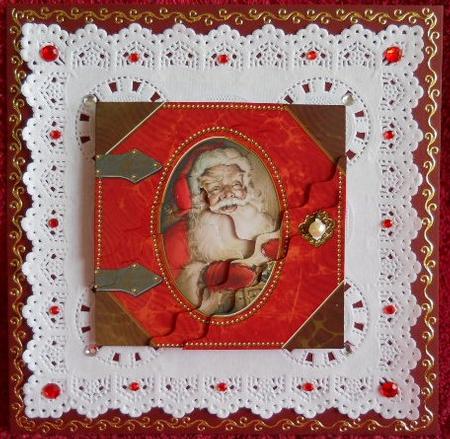 Father Christmas Book 5in Wavy Triangle Stacker by Gail Pennycuick
