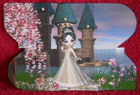 Princess Caelia in Gold Interlocking Card by Gail Pennycuick