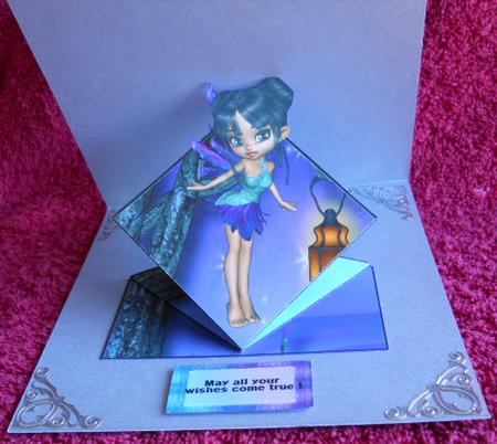 Lotus Fairy Pop Up Spring Card by Gail Pennycuick