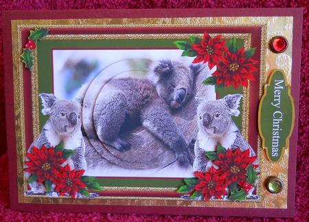 2 Up Christmas Australia Koala Bears by Gail Pennycuick