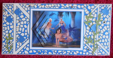 Mermaids in Atlantis Hexagonal Pyramid by Gail Pennycuick