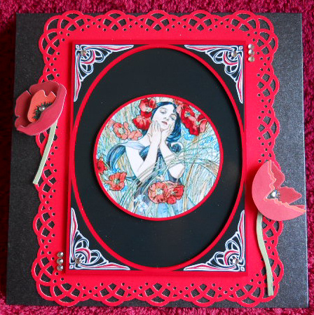A4 Poppies-art-deco by Gail Pennycuick