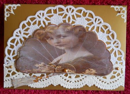 Vintage Shabby Chic Fan by Gail Pennycuick