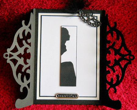 Sitting Lady Silhouette by Gail Pennycuick
