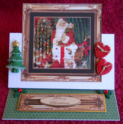 Christmas Vintage Easel by Gail Pennycuick