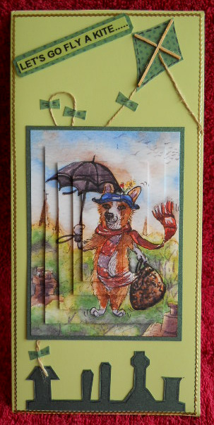 Corgi Mary Poppins Pyramid by Gail Pennycuick