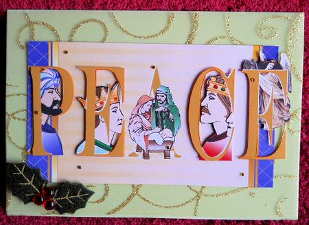 Peace Large Dl Card Front by Gail Pennycuick