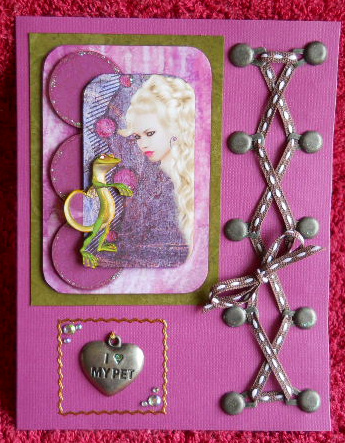 Prince Gecko, A6 Easy Step by Step Card by Gail Pennycuick