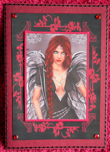 The Huntres Angel A4 Card by Gail Pennycuick