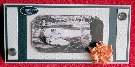 Romance on the River Dl Card Front by Gail Pennycuick