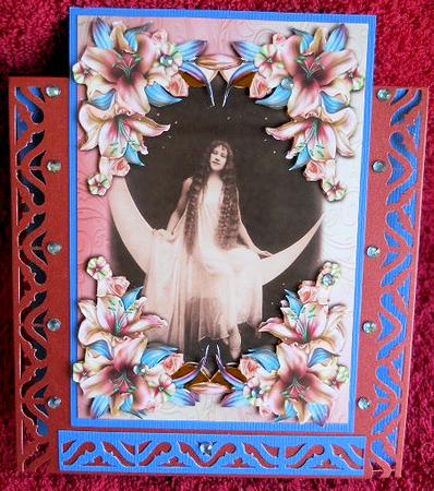 Vintage Fantasy Lilies + Decoupage by Gail Pennycuick