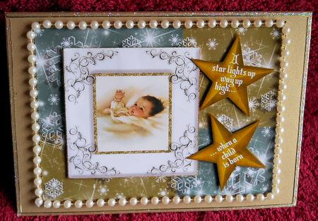 When a Child is Born - Green and Gold by Gail Pennycuick