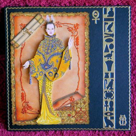 Egyptian Fashion Lady Decoupage by Gail Pennycuick