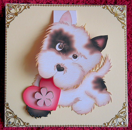 Pet Dog Flip-up Card 2 by Gail Pennycuick
