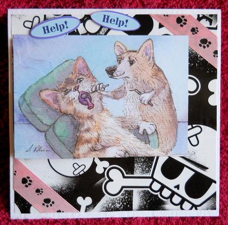 How Kat Hated Dentist Appointments! Wavy Corner Stacker by Gail Pennycuick