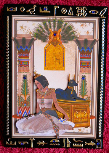 Egyptian Princess + Decoupage by Gail Pennycuick