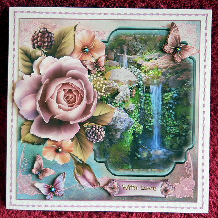 Tranquil Waters with English Rose by Gail Pennycuick