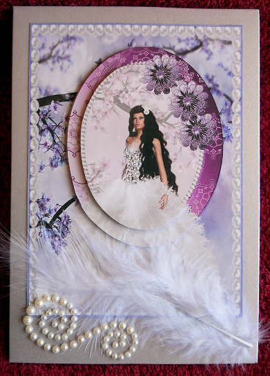 Happy Birthday My Princess - Diamante and Pearls by Gail Pennycuick
