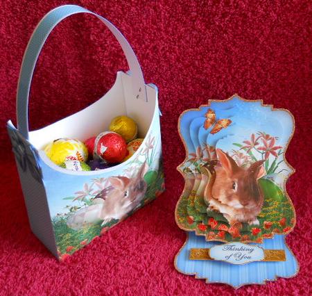 Bunny Rabbit and Easter Eggs Spring Card and Craft Kit by Gail Pennycuick