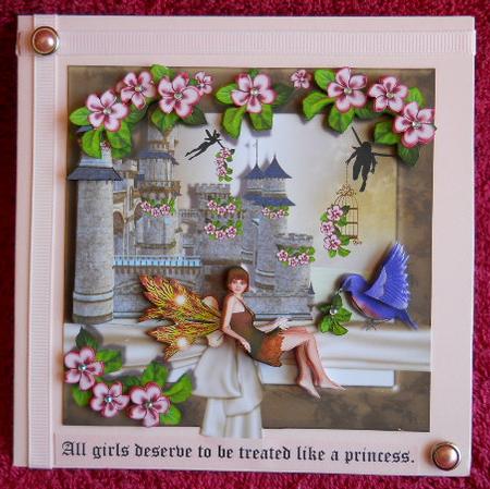 Cute Castle Card by Gail Pennycuick