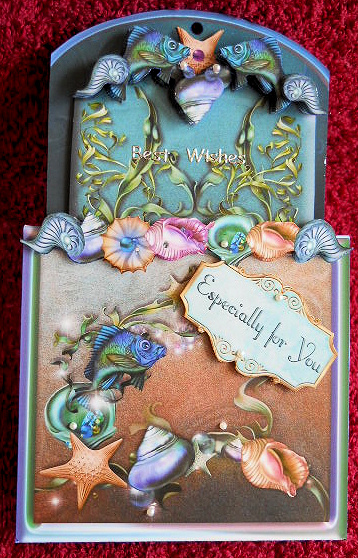 Mermaid Fanta-sea Double Slide Out Card by Gail Pennycuick