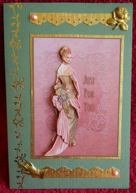 Going to the Ball 1 - Card Front & Decoupage by Gail Pennycuick