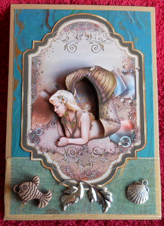 Beautiful Thoughts Card Topper by Gail Pennycuick