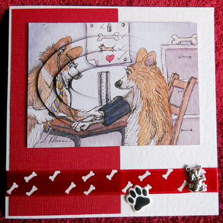 Whoa! Too Much Salt on Your Kibble -  Oval Pyramage by Gail Pennycuick
