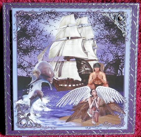 Fairy King and His Angel Card Topper & Insert by Gail Pennycuick