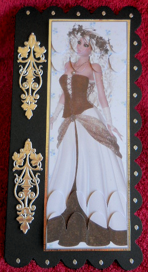 Woodland Princess Large Dl Scallop Stacker Topper by Gail Pennycuick