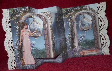3 Panel Fly Away Card by Gail Pennycuick