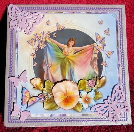 Summer Flowers & Butterflies 8x8 by Gail Pennycuick